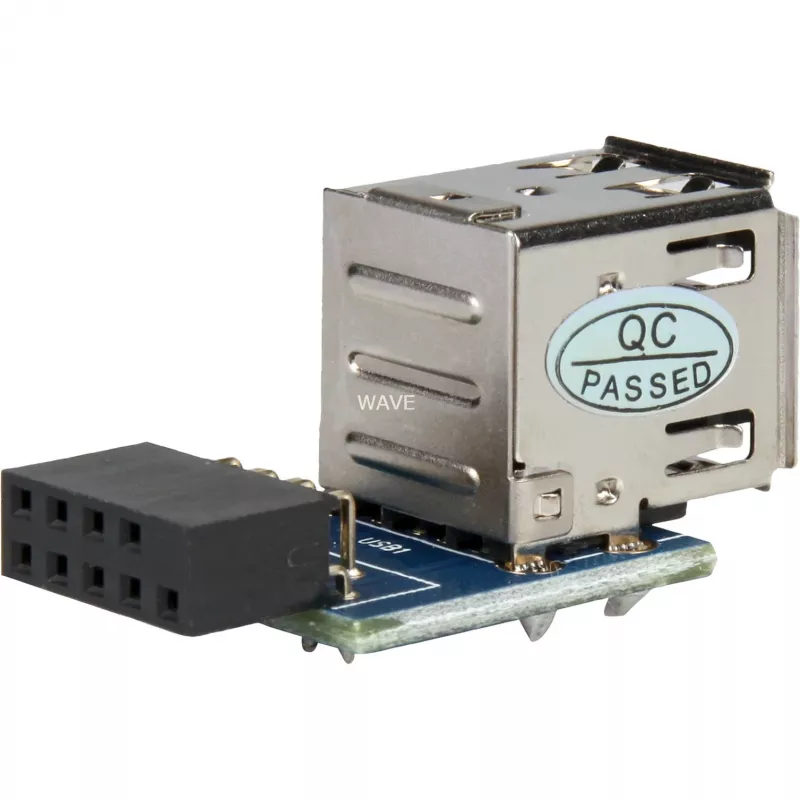 DeLOCK 41825 adapteris 1 x 9 kontaktų 2,54 mm / 2 x USB 2.0-A