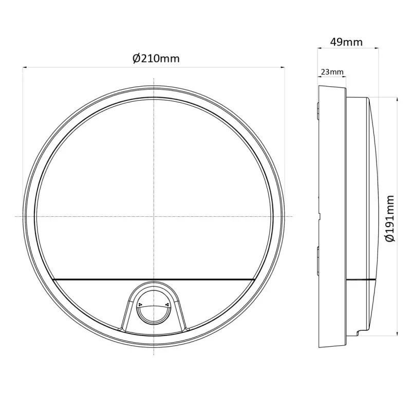 LED lempa MACLEAN MCE291W su IR judesio davikliu, 10W, 3000K