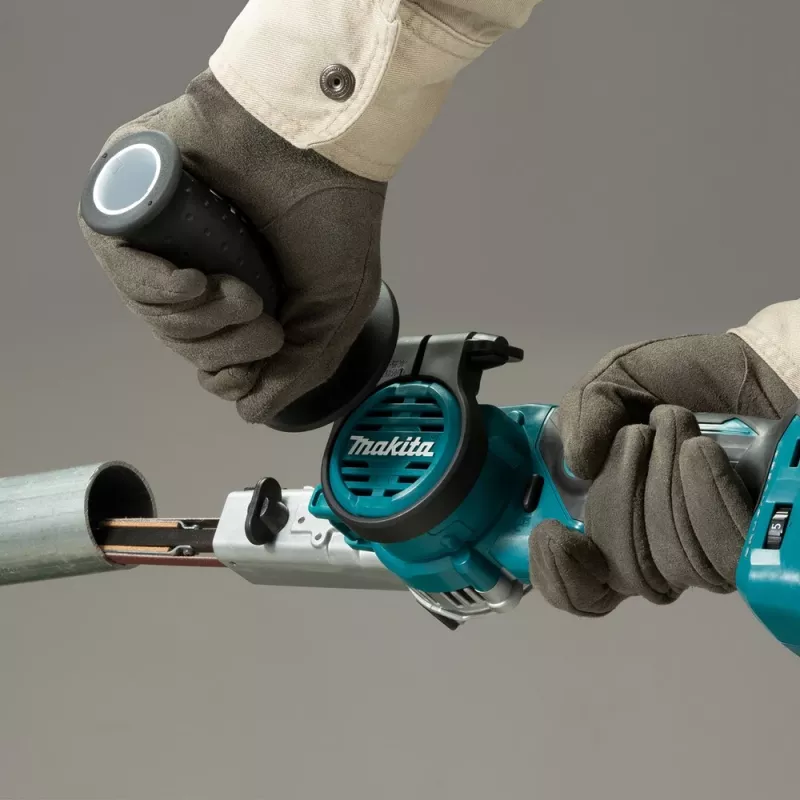 Makita DBS180Z belaidis juostinis šlifatorius, 18 V, juoda/mėlyna (be akumuliatoriaus)