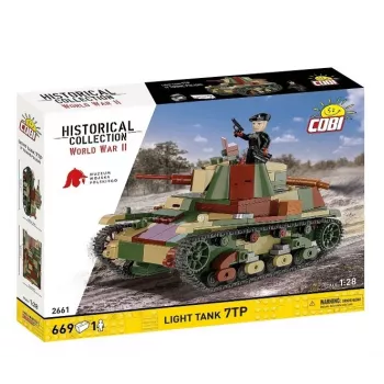 Cobi Konstrukciniai Blokeliai Lengvasis Tankas 7TP modelis, 669 detalių, COBI-2661