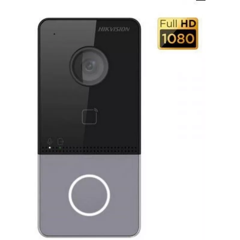 Hikvision DS-KV6113-WPE1(C) vaizdo domofono sistema 2 MP juoda, pilka