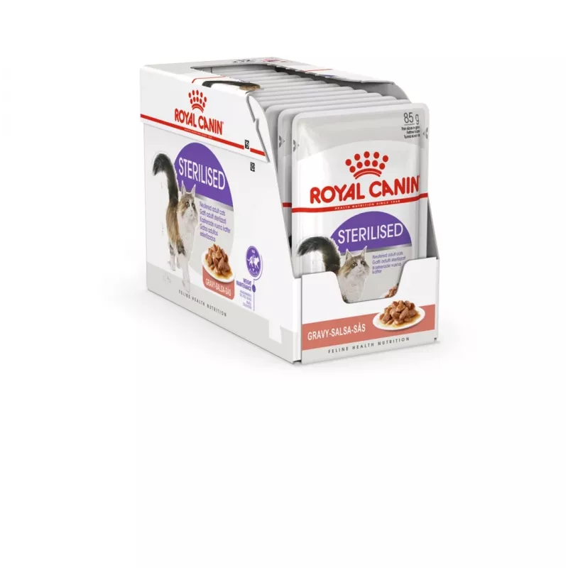 ROYAL CANIN FHN Sterilised padaže - šlapias ėdalas suaugusioms katėms - 12x85g
