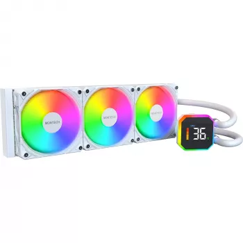 CPU aušintuvas MONECH HyperFlow Digital 360 (W) baltas 360 mm skystinis