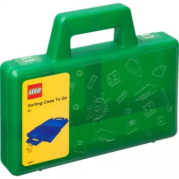 Laikymo dėžė Room Copenhagen Sorting Box LEGO 40870003 Žalia – modulinis žaislams suderinamas organizatorius
