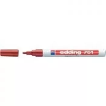 Dažymo markeris Edding 750 raudonas, antgalis 2–4 mm, nepermatomi permanentiniai dažai