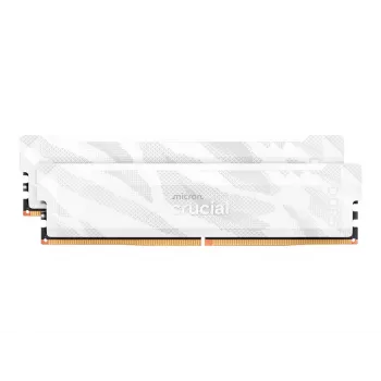 Crucial Pro OC 32GB (2x16GB) DDR5 PC5-48000C32 6400MHz dviejų kanalų rinkinys - baltas