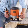 Maršrutinis frezeris / trimeris Black & Decker KW1200EKA-QS – kompaktiškas frezeris su reguliuojamu gyliu