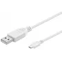 Microconnect USBABMICRO0,30W USB kabelis USB 2.0 0,3 m USB A Micro-USB B Baltas