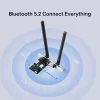 Mercusys AXE5400 Wi-Fi 6E Bluetooth 5.2 PCIe adapteris