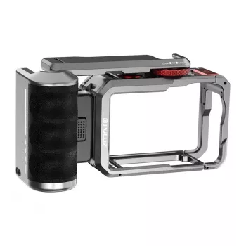 Puluz titano plėtimosi narvas su rankena ir papildomomis Puluz jungtimis, skirtas DJI Osmo Action 6