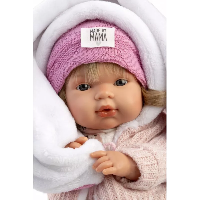 Llorens Babypuppe Lola 38 cm kalbanti lėlė, audinys ir vinilas, rekomenduojama nuo 3 metų
