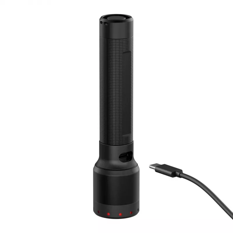 Rankinis žibintuvėlis Ledlenser P6R Black LED