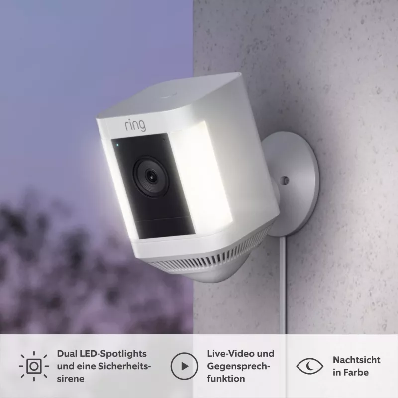 Ring Spotlight Cam Plus Plug-In lauko tinklo stebėjimo kamera