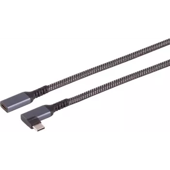 S/CONN maximum connectivity S-Conn 14-74013 USB 3.2 Gen 2 laidas, 3.1, 2 C, juodas - baltas - skaitmeninis/duomenų