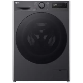 Skalbimo mašina LG F2WR508S2M – priekinė pakrova, 8 kg, 1200 aps./min., A energijos klasė, 60×48 cm, LED, vidurio juoda