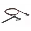 USB kabelis DeLOCK EASY-USB 2.0 Type-A vyriškas į Type-C vyrišką 0,5 m juodas