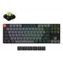 Mechaninė 80% klaviatūra Keychron K1X-B4 — USB + Bluetooth, QWERTY anglų, 87 klavišų, RGB foninis apšvietimas, Pilka