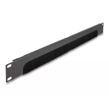 Šepečių panelė DeLOCK 66750 Pilka Metalinė Nailonas 19 colių