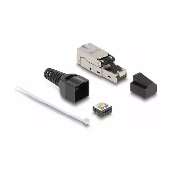 DeLOCK RJ45 kištukas į LSA Cat.6A be įrankių su įtempimo mažinimu