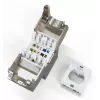 Digitus CAT 6A kompaktiškas kištukinis modulis ekranuotas beįrankis 24 vnt DN-93615-S-24