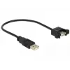 USB kabelis DeLOCK 85462 USB 2.0 0,25 m Juodas