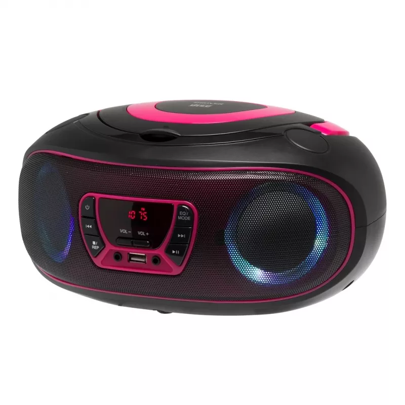 Denver TCL-212BT PINK nešiojamas CD grotuvas Juoda, Rožinė