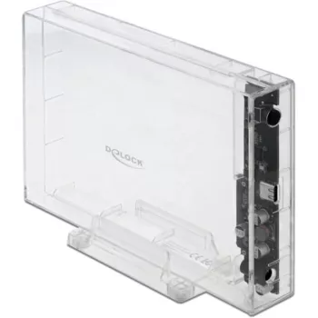 Išorinis HDD/SSD dėklas DeLOCK 42623 Skaidrus 2,5/3,5 colio