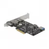 Vidinė USB 3.2 Gen 2 adapterio plokštė DeLOCK 90060