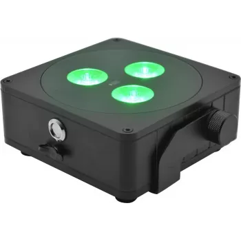 Baterijomis maitinamas plokščias RGB šviestuvas EUROLITE AKKU IP 3 sw 41700020