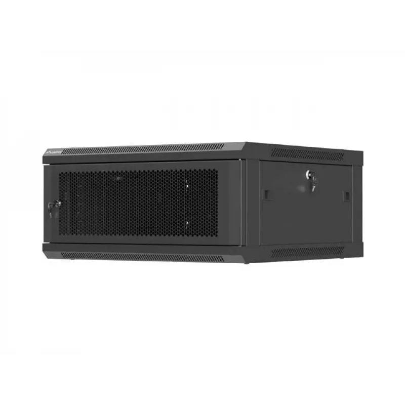 Sieninis 19 colių 4U LANBERG įrenginių stalas 600x600 mm, juodas
