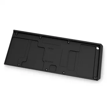 EK Water Blocks Quantum Vector RX 6700XT Black – Juoda anoduoto aliuminio galinė plokštė