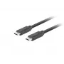 USB-C kabelis M/M 3.1 gen 2 0,5 m 10 Gb/s PD 100 W juodas