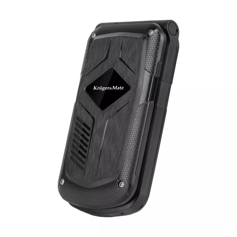Sulankstomas telefonas Kruger & Matz Iron 5 Flip KM0466 — Dual SIM, 2.4 colių ekranas, IP68/IP69K, 1200 mAh