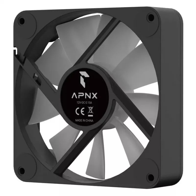 Korpuso ventiliatorius APNX FP1-Q 120 PWM ARGB-BK 120mm PWM ARGB juodas