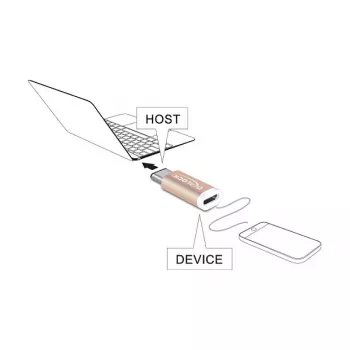 USB lyties keitiklis DeLOCK 65677 USB 2.0-C į Micro-B