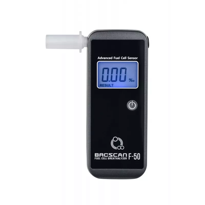 BACscan F-50 alkoholio testeris 0–4 % juodas