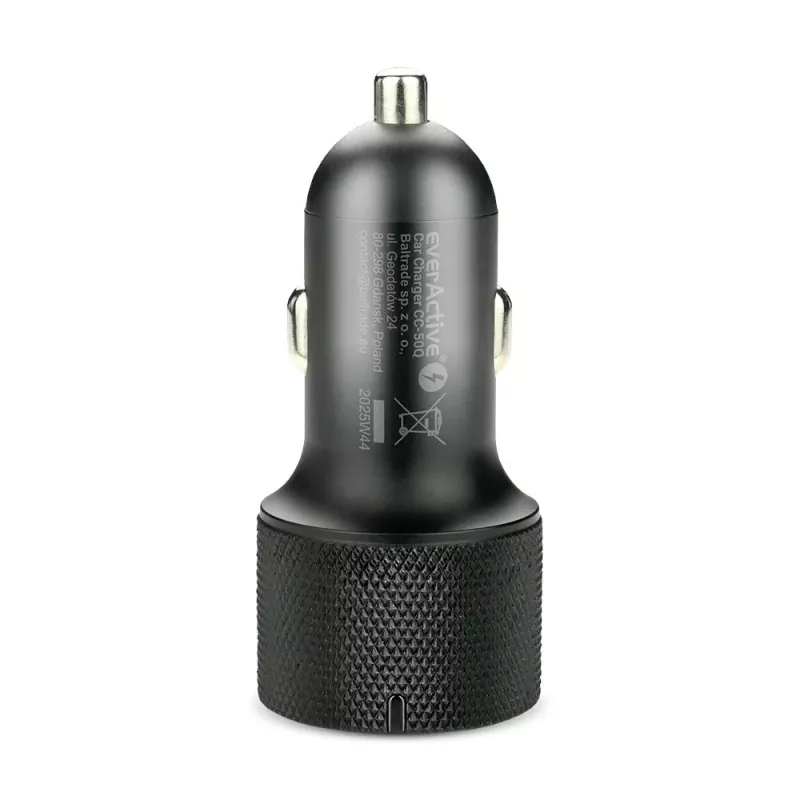 Automobilinis įkroviklis everActive CC-50Q QC3.0 75W su Quick Charge 3.0 palaikymu ir USB prievadais