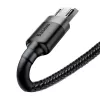 Baseus Cafule 2.4A 1m Micro USB laidas (pilkas/juodas)