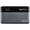Power bank INTENSO 7350050 – 20000 mAh, 1× USB-A + 2× USB-C, 100 W bendra galia, juoda/pilka