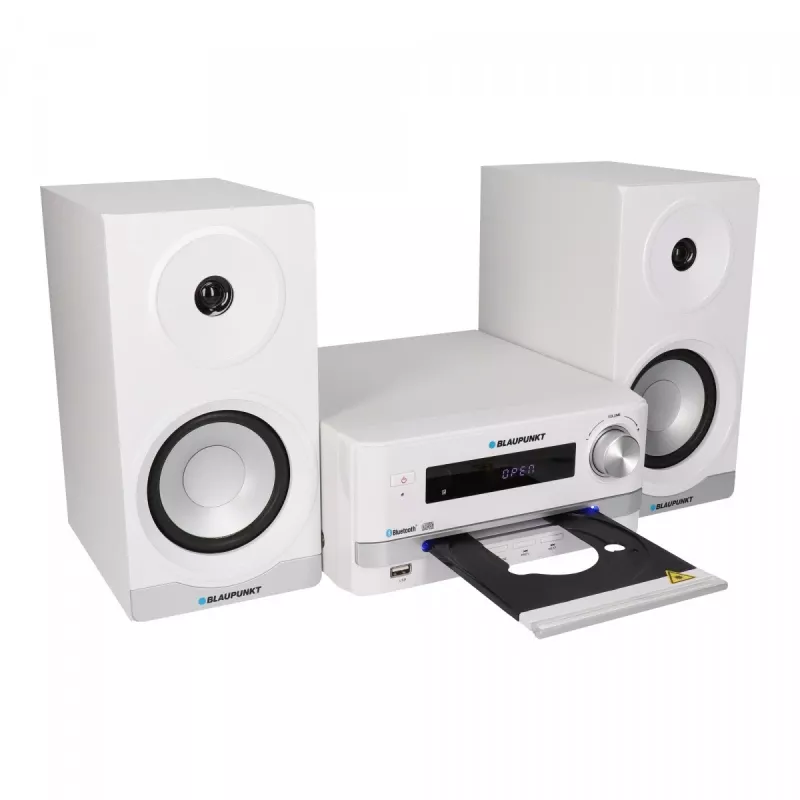 Mikro garso sistema BLAUPUNKT MS16BT 15 W, CD/USB/MP3, Bluetooth, FM RDS, balta