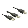 USB laidas DeLOCK USB-B / USB-A 1 m juodas