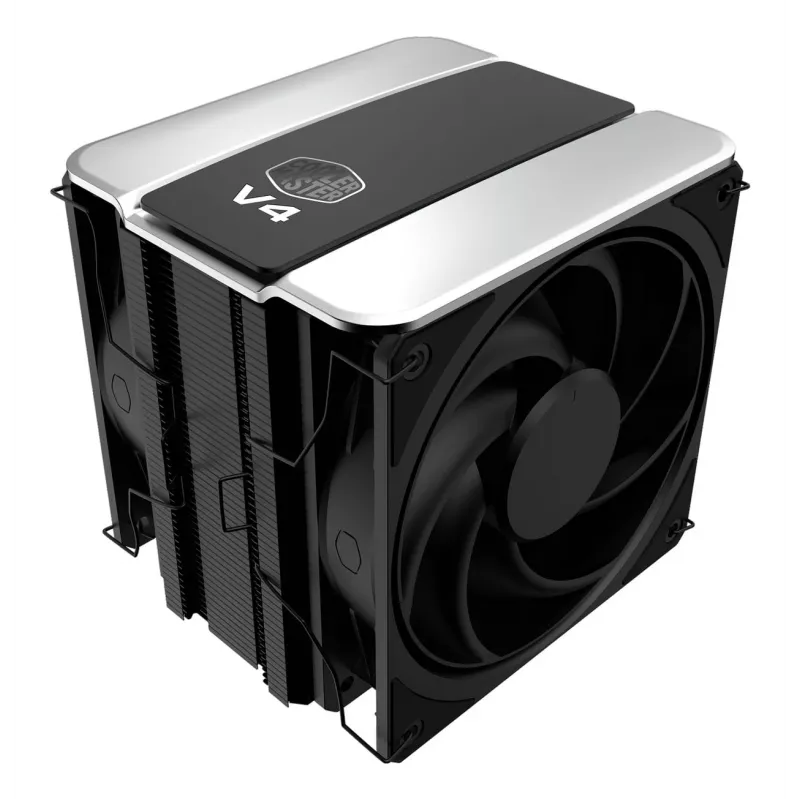 Oro aušintuvas procesoriui Cooler Master V4 Alpha 3DHP, 120 mm ventiliatorius, LGA1700/AM5 suderinamas, juodas