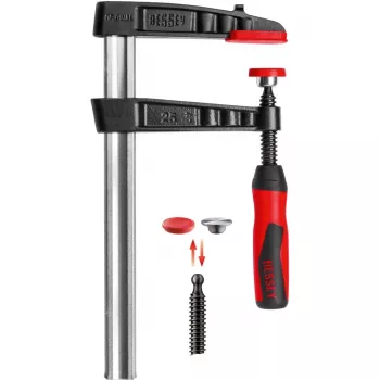 Gnybtinis spaustuvas BESSEY TG30-2K 30 cm aliuminis juodas raudonas
