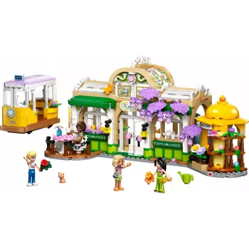 LEGO FRIENDS 42671 Augalų kavinė ir gėlių parduotuvė – konstruktorius su kavinės ir gėlių parduotuvės funkcijomis
