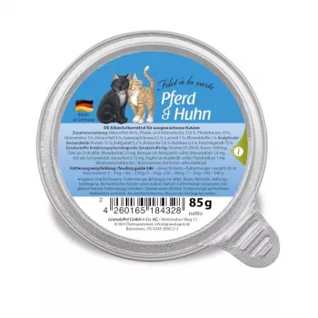 GRANATAPET Filet á la carte Horse with chicken - šlapias ėdalas katėms - 85g