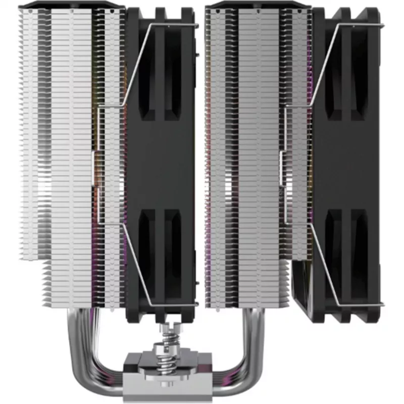Aušintuvas CPU Silentware Titan RGB Dvibokštis su 6 šilumos vamzdeliais ir 2×120mm PWM A-RGB ventiliatoriais