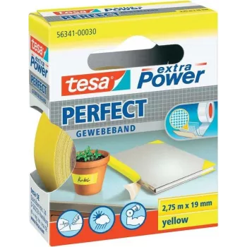 Lipnioji juosta Tesa extra Power Gewebeband 56341-30-2, 2,75 m × 19 mm, geltona