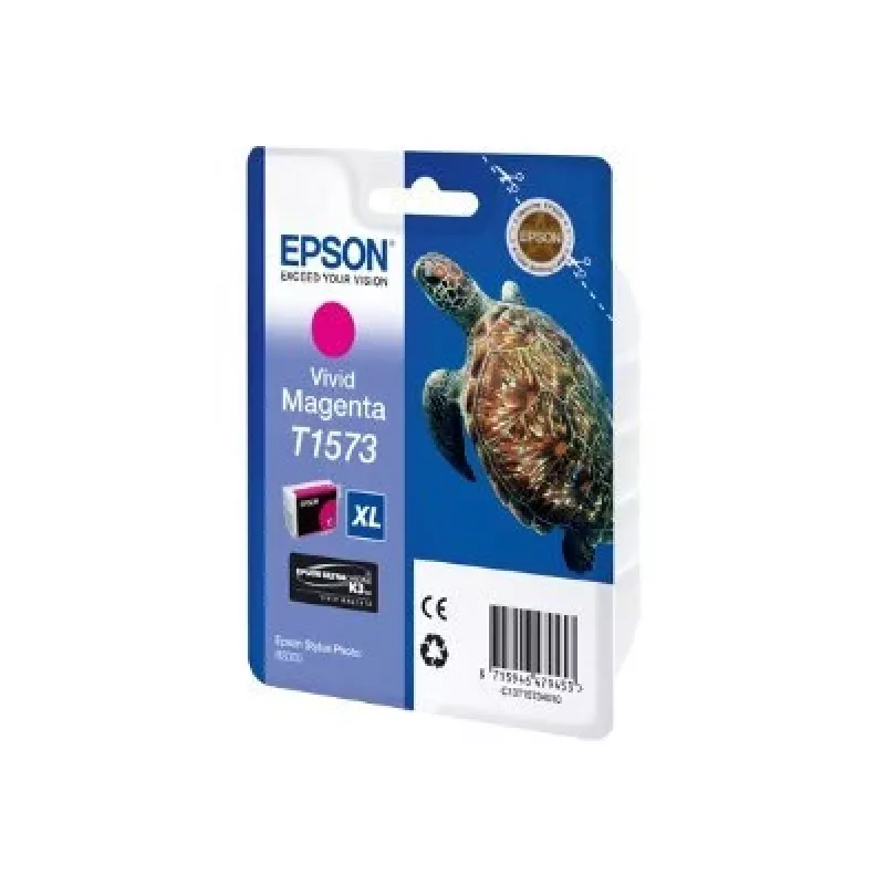 Originalus Epson T1573 rašalo kasetė, rausvai raudona (magenta), didelės talpos (XL)