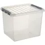 Helit H6162702 Q-line archyvinė dėžė, 52 L, skaidri