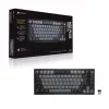 Mechaninė žaidimų klaviatūra CORSAIR K65 PLUS Wireless — Nordic Black, kompaktiškas išdėstymas, USB Type-A